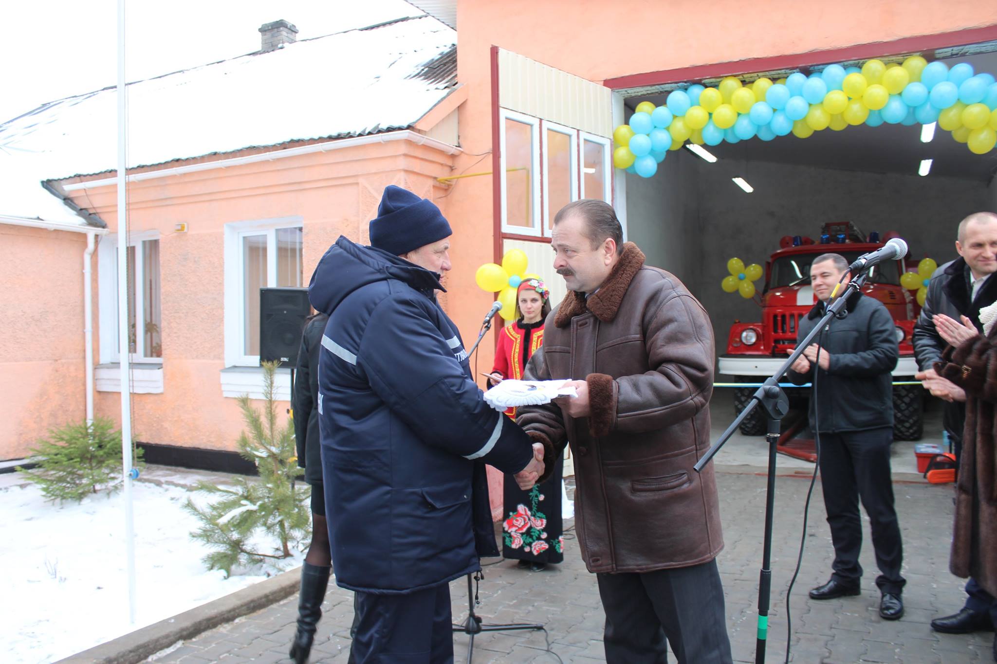 У с. Аркадіївці урочисто відкрили нову місцеву пожежно-рятувальну команду