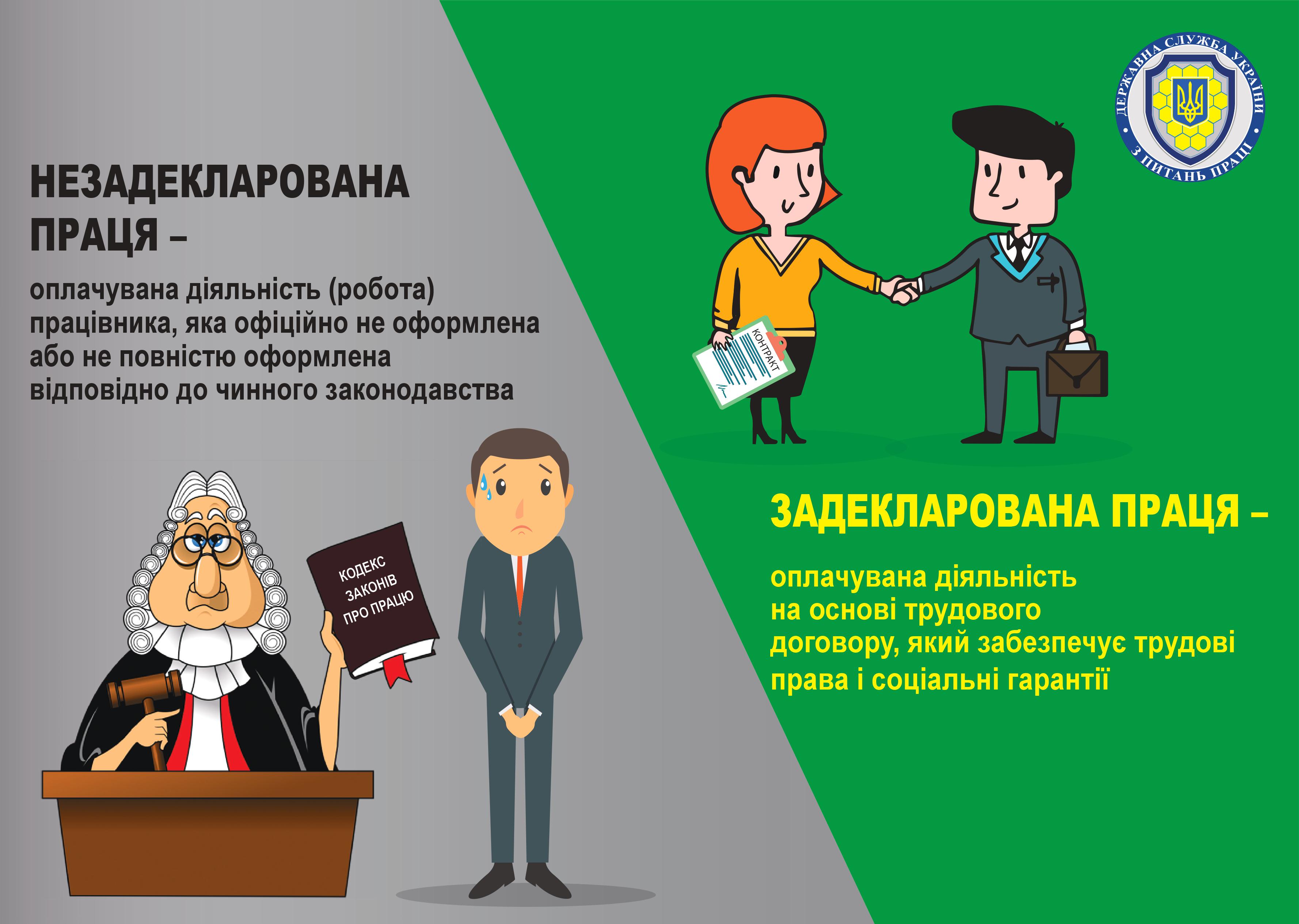 Управління Держпраці: основним недоліком і ризиком незадекларованої праці є втрата мінімальних державних гарантій