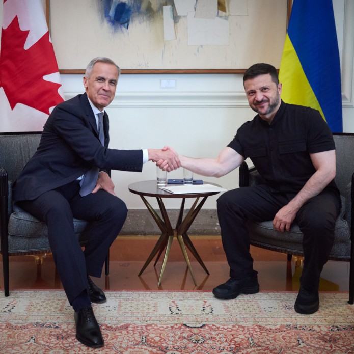 Припинення вогню, тиск на Росію, головування Канади в G7, двостороння співпраця: Володимир Зеленський провів зустріч із Марком Карні