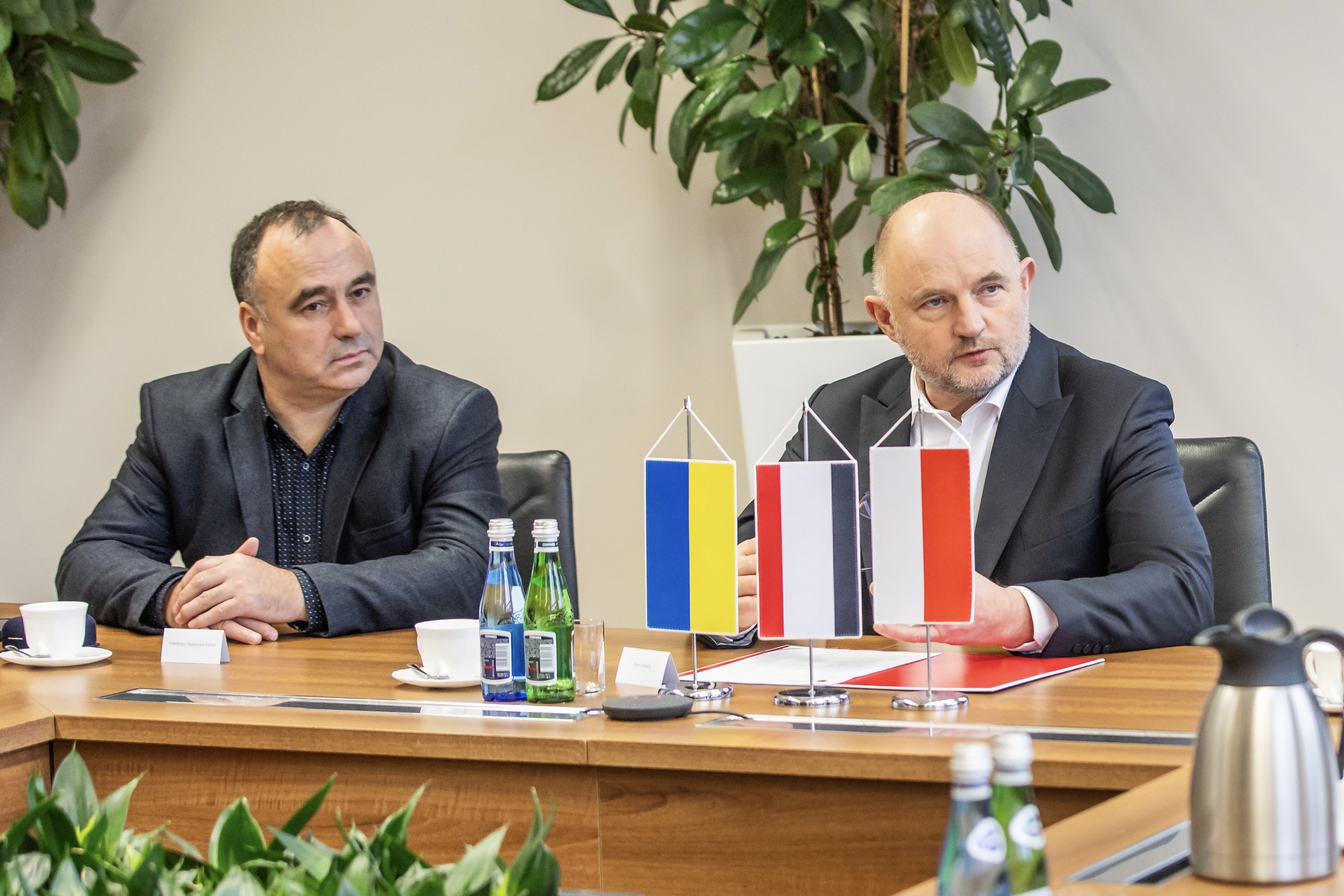 Напередодні різдвяних свят делегація Хмельницької області зустрілася з Маршалком Куяво-Поморського воєводства Петром Цалбецьким.